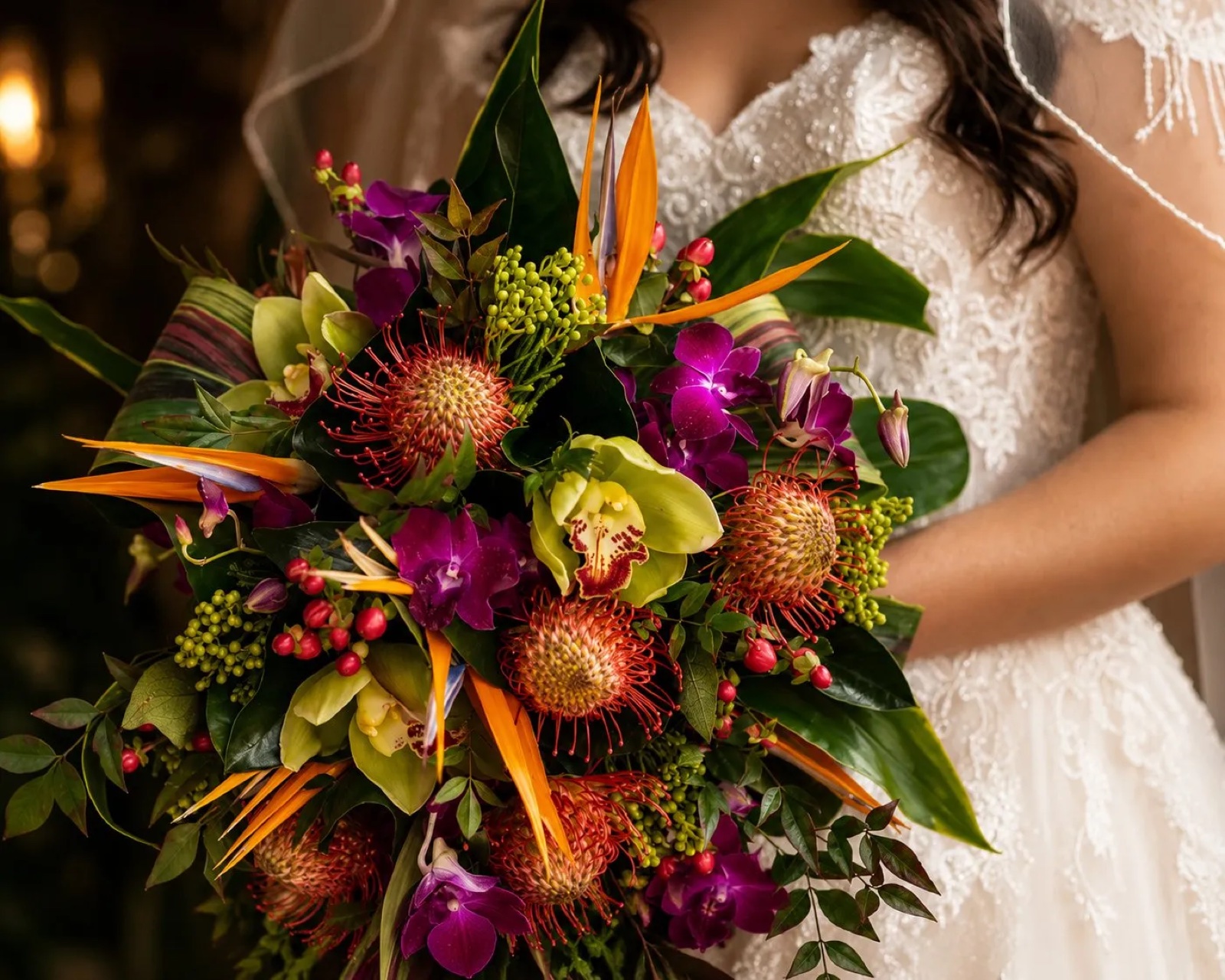 Native bridal bouquet by Flowers of Southport